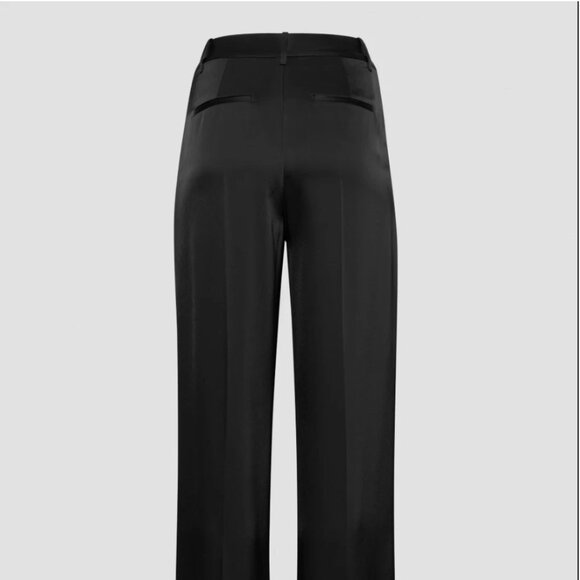 NWOT - Aritzia - Babaton Effortless Pant, Color Black, Size 2, Material Satin - Picture 9 of 9